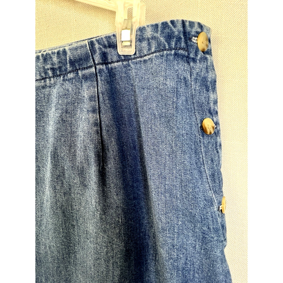 Eddie Bauer Denim Skirt Women 18 Straight Long Maxi Modest Work Y2K School - Picture 4 of 11